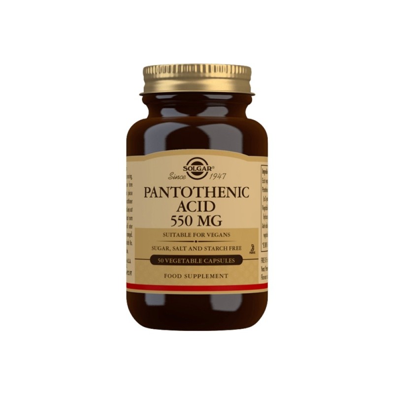 Pantothenic acid 550mg, 50 caps, Solgar