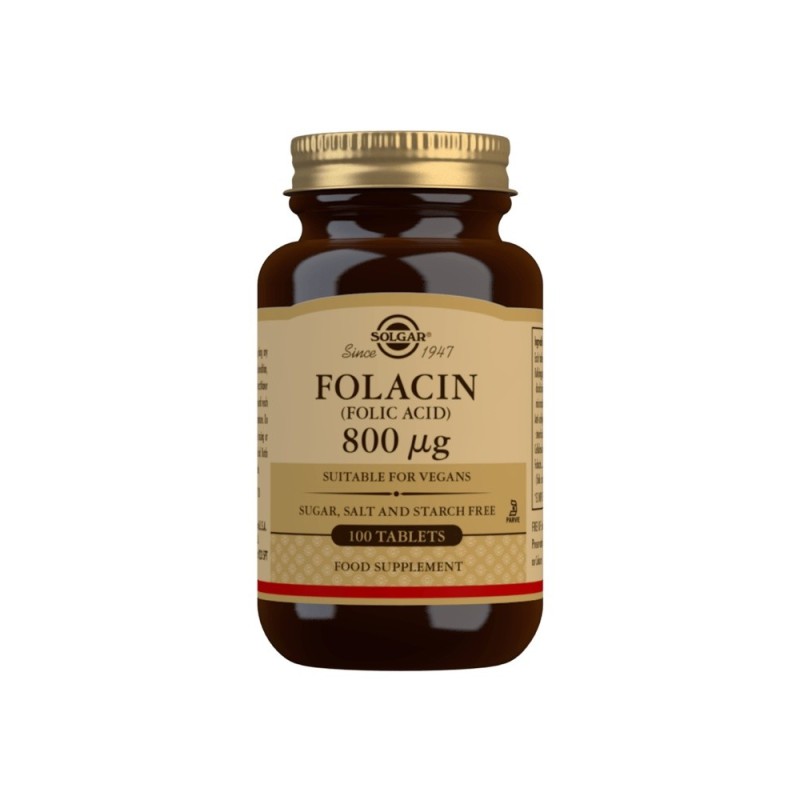 Foolihappo 800 ug, Solgar 100 tabl