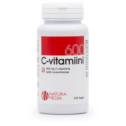 C-vitamin 600 mg 100 kaps, Natura Media