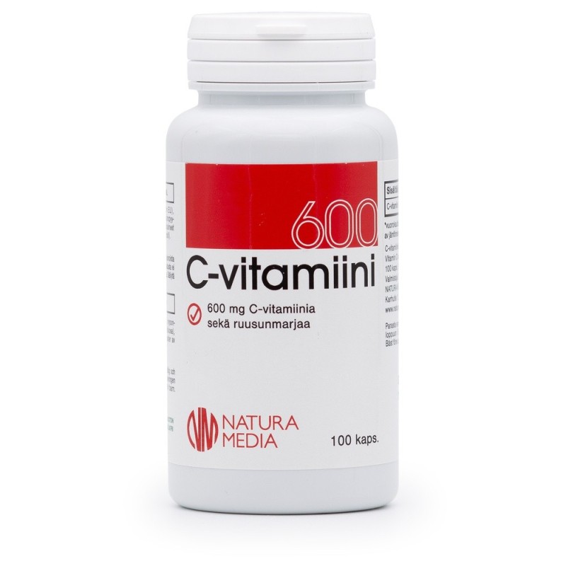 C-vitamin 600 mg 100 kaps, Natura Media