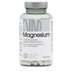 Magnesium Bisglysinaatti 120 kaps, Natura Media