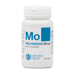 Molybdeeni 300 ug, 80 kaps, Natura Media
