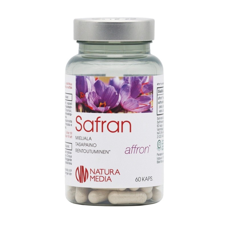 Safran - Saffran extrakt, 60 kapslar, Natura Media