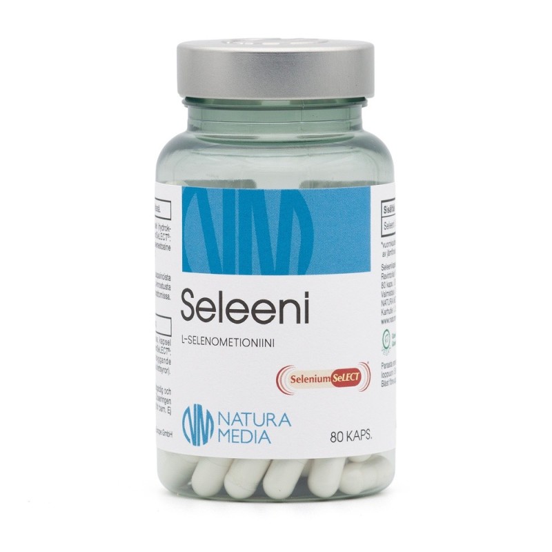 Selen 200 ug, 80 kapslar, Natura Media