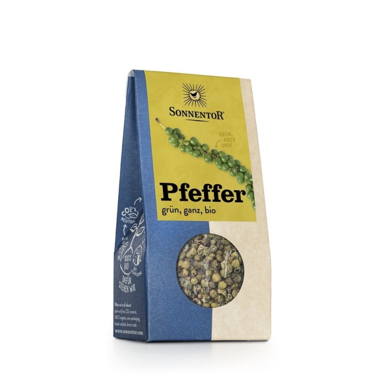 Vihreä pippuri 20g, Kokonainen, Luomu, Sonnetor