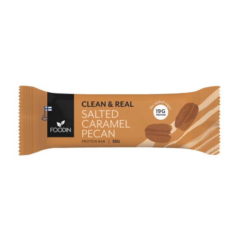 Clean&Real Proteinbar Salted Caramel Pecan 55 g