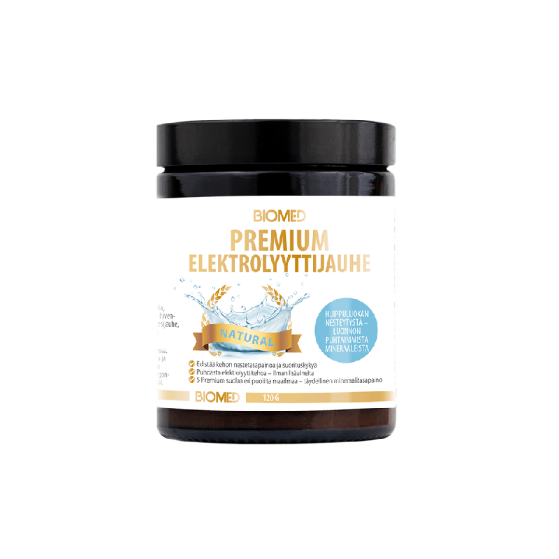Premium Elektrolytpulver Natural 120 g, Biomed