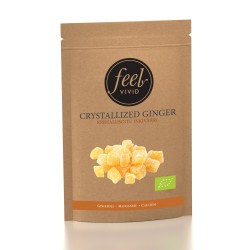 Kristallisoitu inkivääri 400 g, Luomu