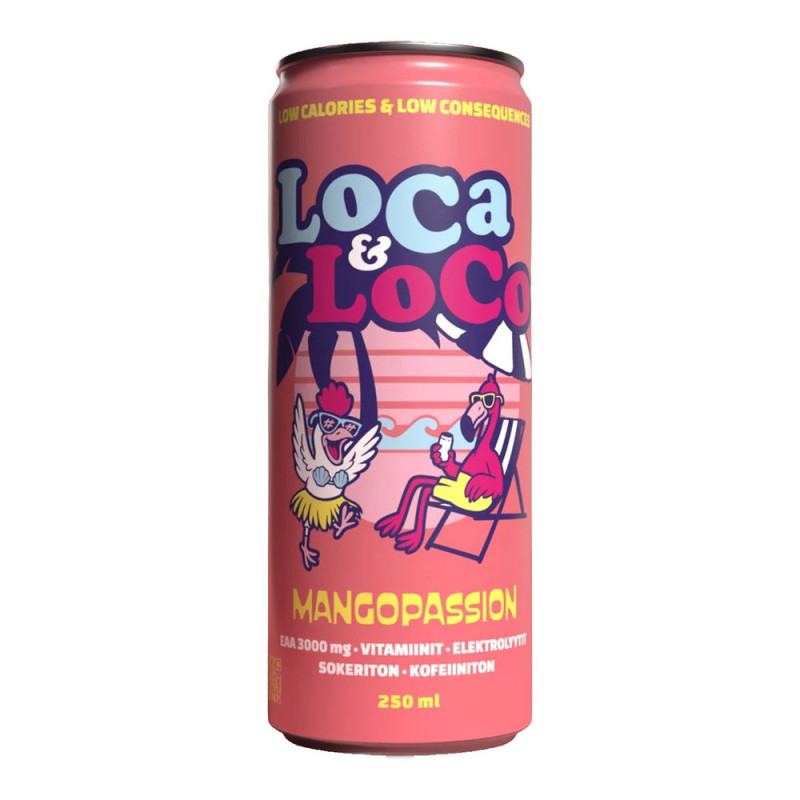 LoCa & LoCo Mangopassion -hyvinvointijuoma, 250 ml